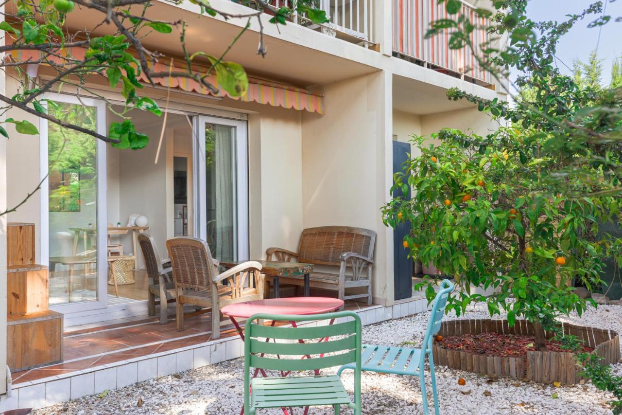 Beauvallon Plage - Magnifique T2 Avec Jardin, Proche Centre, Mer Antibes Extérieur photo